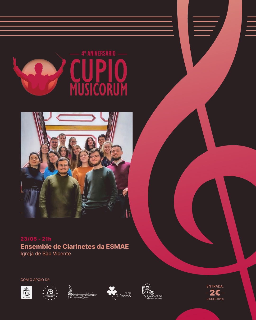 Ciclo de Concertos de Aniversário - Ensemble de Clarinetes da ESMAE